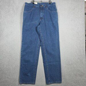 Vintage Lee Jeans Mens Size 34x32 Medium Wash Relaxed Straight Made in USA NWT